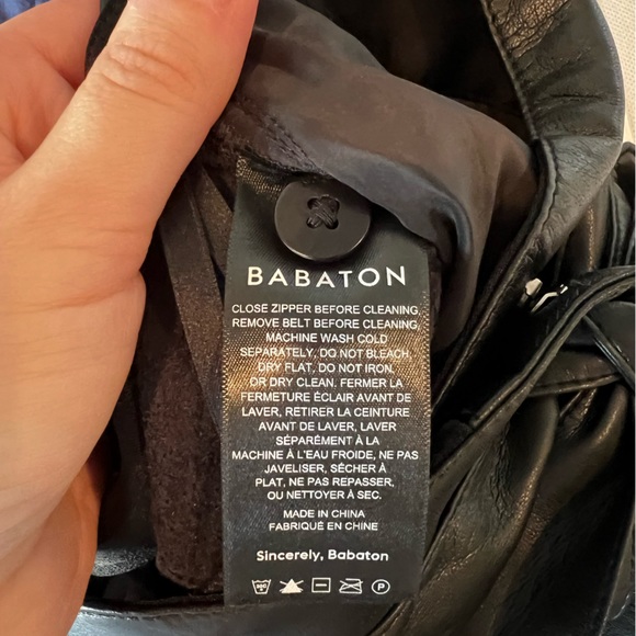 Babaton Black Faux Leather Pants - Picture 10 of 10